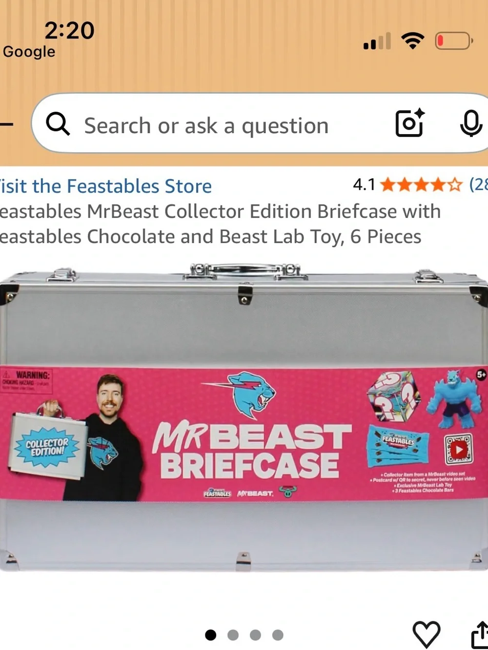 MrBeast Briefcase - limited edition- Halloween feastable theme, Briefcase